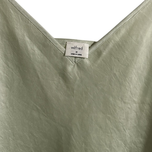 Aritzia Wilfred Only Slip Mini Dress- Light Green - Picture 4 of 5